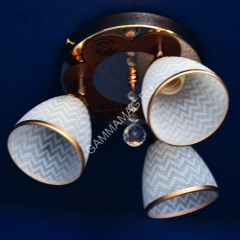 Люстра N0496/3 FG 3*40W E27, 220V VERNER LIGHTING *1