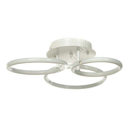 Люстра YT114/3 WT 70W LED 220V пульт 3000К-6,500К 3-режима (h-115; d-660) S=18м2 VERNER LIGHTING *1
