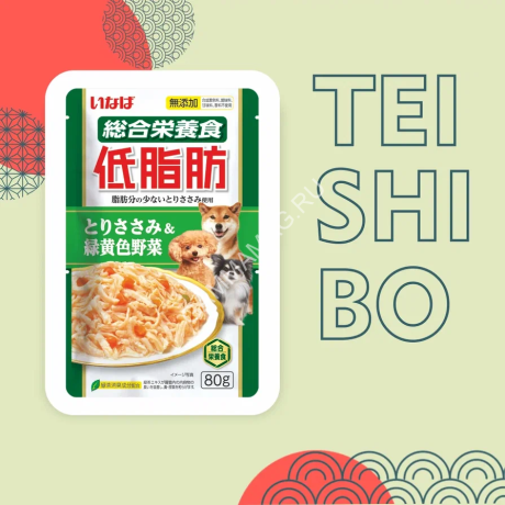 Inaba Teishibo 0,08кг Куриное филе и овощи пауч для собак