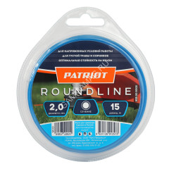 Леска 2,0мм круг 15м синий/зеленый Roundline PATRIOT *1/10/120