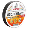 Изолента ПВХ 19мм х 20м ЧЕРНАЯ Милен 916 *6/60