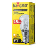 Лампа для холодильника накаливания NI-T26-15-230-E14-CL Navigator 61203 *1/50/200
