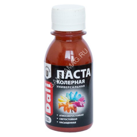 Колер паста красно-коричневый 0,1 кг ДАЛИ *8/48
