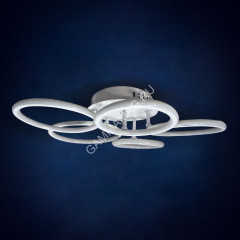 Люстра YT114/5 WT 100W LED 220V пульт 3000К-6,500К 3-режима (h-160; d-660) S=18м2 VERNER LIGHTING *1