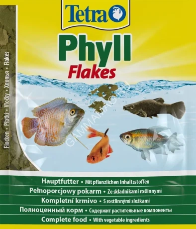 Tetra Phyll 0,012кг корм хлопья для травоядных рыб (пакет)