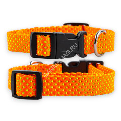 Ошейник (Аркон) Dog&amp;Vogue NEO нейлон шир. 25 мм, 40-60 см оранжевый