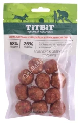 TitBit 0,07кг Золотая коллекция фрикадельки из индейки в клюквенном соусе для собак