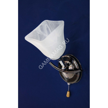 Бра K1373/1W BK Кувшинка 1*60W E14 220V (h=300, w=170, l=190) VERNER LIGHTING *1
