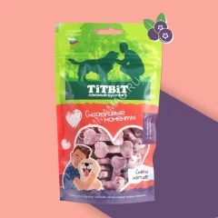 TiTBiT 0,1кг Счастливые моменты мягкие с ягненком и черникой для собак всех пород
