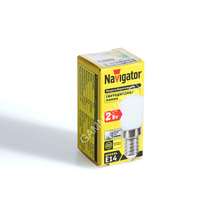 Лампа для холодильника светодиодная NLL 2W-230V Е14 4К Navigator 71286 *1/50/200