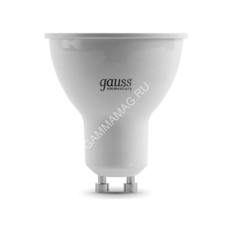 Лампа светодиодная 7W GU10 4K нейтральный MR16 550лм Elementary 13627 *10/100