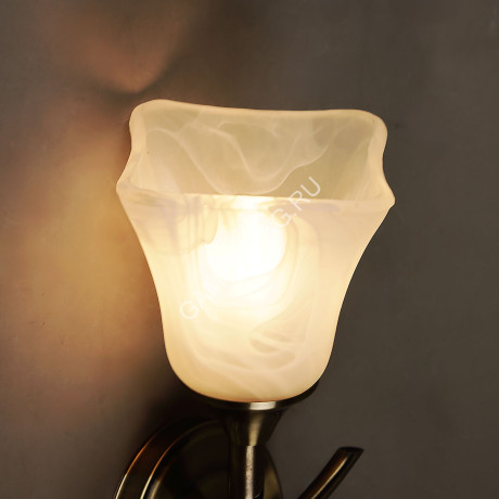 Бра K1373/1W АВ Кувшинка 1*60W E14 220V (h=300, w=170, l=190) VERNER LIGHTING *1