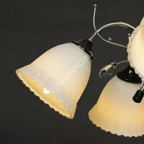 Люстра N0538/5 CH+BK 5*40W E14, 220V VERNER LIGHTING *1