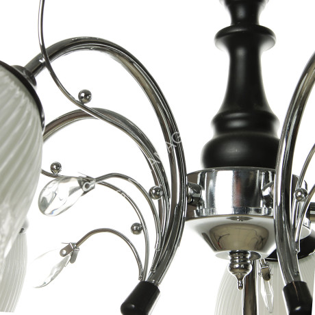 Люстра N0538/5 CH+BK 5*40W E14, 220V VERNER LIGHTING *1