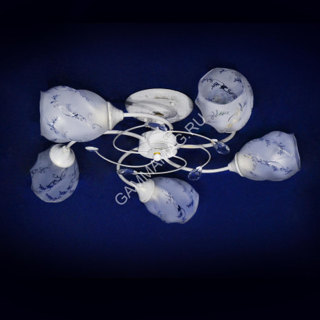 Люстра N2272/5 WG Е27 5*40Вт (h=160; d=600) S=20м2 VERNER LIGHTING *1