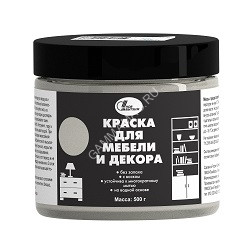 Краска акриловая для мебели и декора Льняной 0,5 кг Новбытхим *1/6