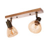 Светильник настенный (спот) N5104/2 AB+WOOD Е14 2*40W VERNER LIGHTING *1
