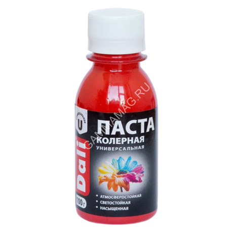 Колер паста красный 0,1 кг ДАЛИ *8/48