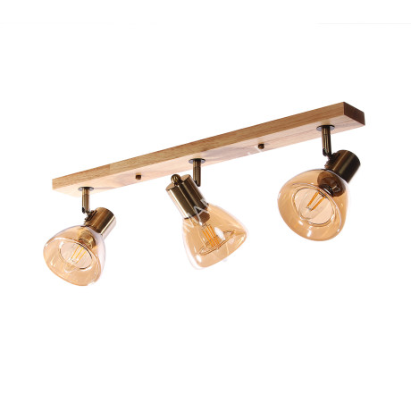 Светильник настенный (спот) N5104/3 AB+WOOD Е14 3*40W VERNER LIGHTING *1