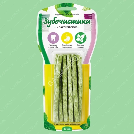 Зубочистики 0,085кг Палочки жевательные (10шт) (76050267)