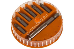 Набор бит 25мм PH/PZ/SL (7шт) магнитный адаптер хвостовик1/4"С (ВТ-07-1) NovoCRAFT *1/10