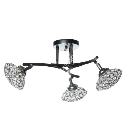 Люстра N2281/3 CH+BK G9 220V 25 W (h=280; d=520) VERNER LIGHTING *1 *