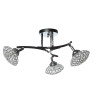 Люстра N2281/3 CH+BK G9 220V 25 W (h=280; d=520) VERNER LIGHTING *1 *