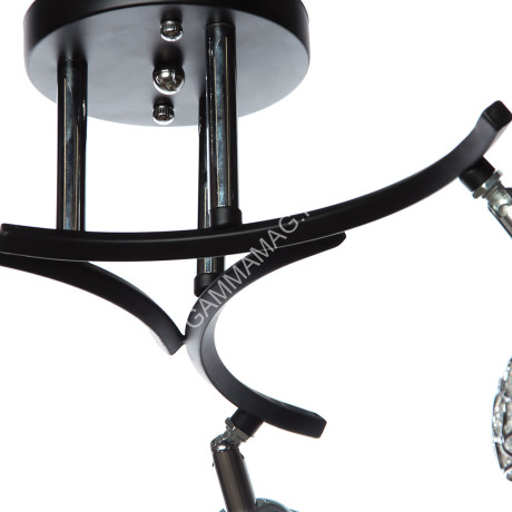 Люстра N2281/3 CH+BK G9 220V 25 W (h=280; d=520) VERNER LIGHTING *1 *