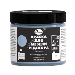 Краска акриловая для мебели и декора Небесный 0,5 кг Новбытхим *1/6