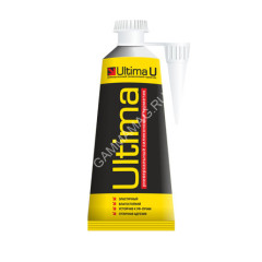 Герметик силиконовый универсальный белый 80мл "ULTIMA" 1/12