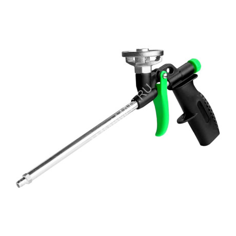 Пистолет для пены корпус цельнопластиковый адаптер металл. DIY-L (арт.590131) "Fomeron" *1/10/20