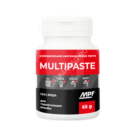 Паста уплотнительная универсальная MultiPaste вода, газ 65г (аналог ГР013) *5