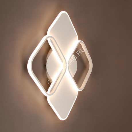 Люстра 2321/96W white 500*500 мм 3 реж., пульт S=20м2 VERNER LIGHTING *1