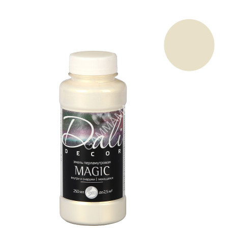 Эмаль акриловая 0,25 л Magic DALI-DEKOR перламутровая жемчуг *1/12