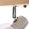 Светильник настенный (спот) N5105/2 WT+WOOD Е27 1*40Вт ( l=420;w=100;h=170) VERNER LIGHTING *1