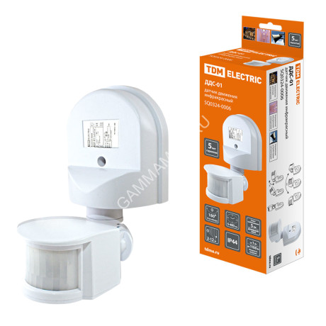 Датчик движения настенный ДДС-01 1100Вт IP44 TDM SQ0324-0006 *1/50