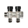 Коллектор 2 вых. вентиль НР 3/4"х1/2" CTM ПРОФИ C2MV3412 *1