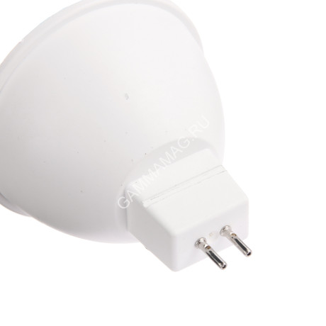 Лампа светодиодная 7W GU5,3 рефлектор 4К нейтральный 12V MR16 Smartbuy *10/100