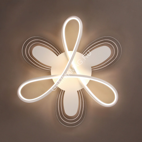 Люстра 2334/160W white 500 мм 3 реж., пульт S=25м2 VERNER LIGHTING *1