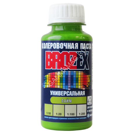 Колер паста лайм №33 0,1 л BROZEX *6/108