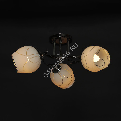 Люстра N2299/3 BCH Е27 3*40Вт ( h=250; d=550) S=12м2 VERNER LIGHTING *1