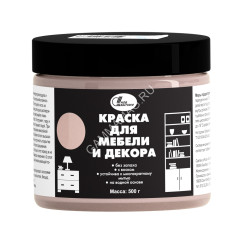 Краска акриловая для мебели и декора Персиковый 0,5 кг Новбытхим *1/6