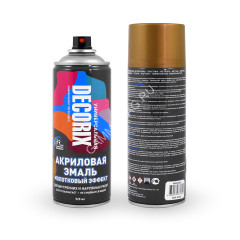 Эмаль-аэрозоль молотковый эффект золото 520 мл DECORIX (H403) *1/12