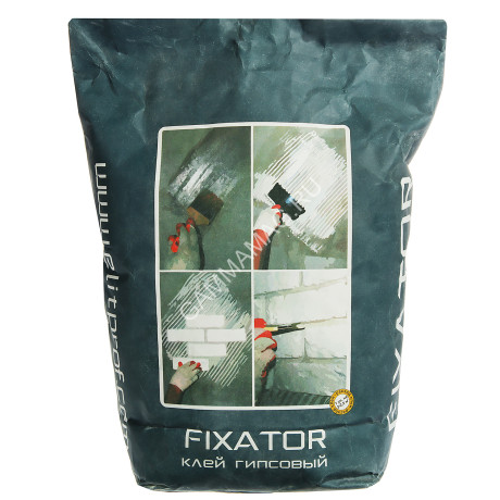 Клей для гипсовой плитки FIXATOR летний 4 кг *1/4