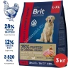 Brit Premium Dog 3кг Adult Large and Giant курица для собак крупных и гигантских пород (49998)