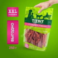 TiTBiT 0,25кг соломка утиная для собак всех пород - XXL