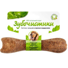 Зубочистики 0,095кг косточка со вкусом морских водорослей для собак средних пород (73303792)