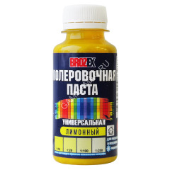 Колер паста лимонный №01 0,1 л BROZEX *6/108