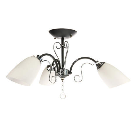 Люстра А2516/3 BK+CH Е27 3*40Вт ( h=340; d=540) VERNER LIGHTING *1