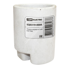 Патрон керамический Е40 TDM SQ0319-0006 *10/100